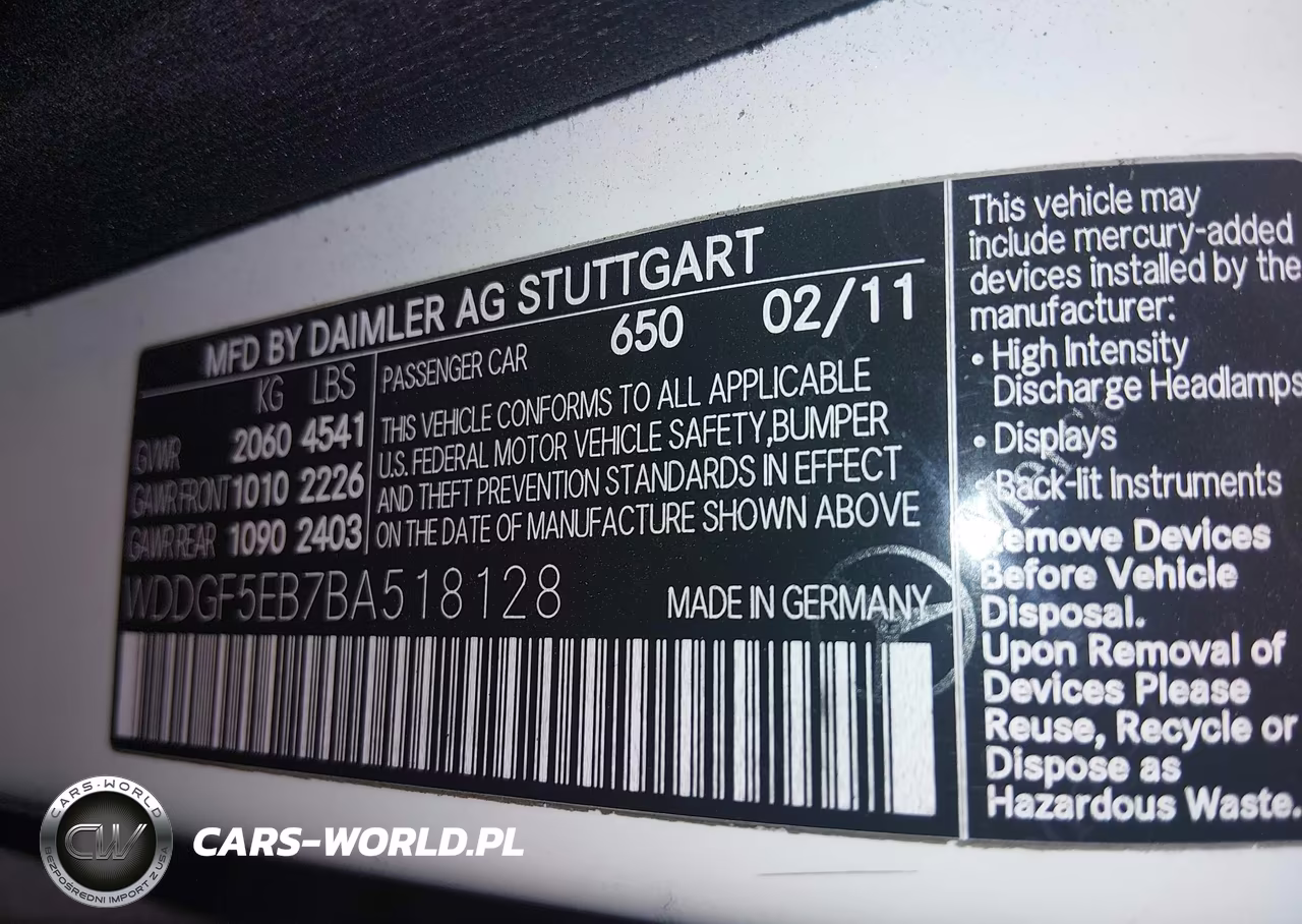2011 Mercedes-Benz C 300 VIN:WDDGF5EB7BA518128 - 9