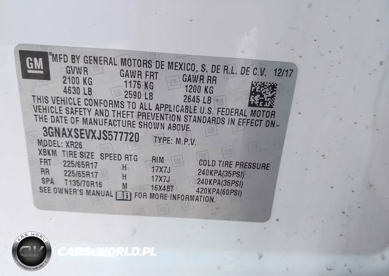 2018 Chevrolet Equinox Lt VIN:3GNAXSEVXJS577720 - 9