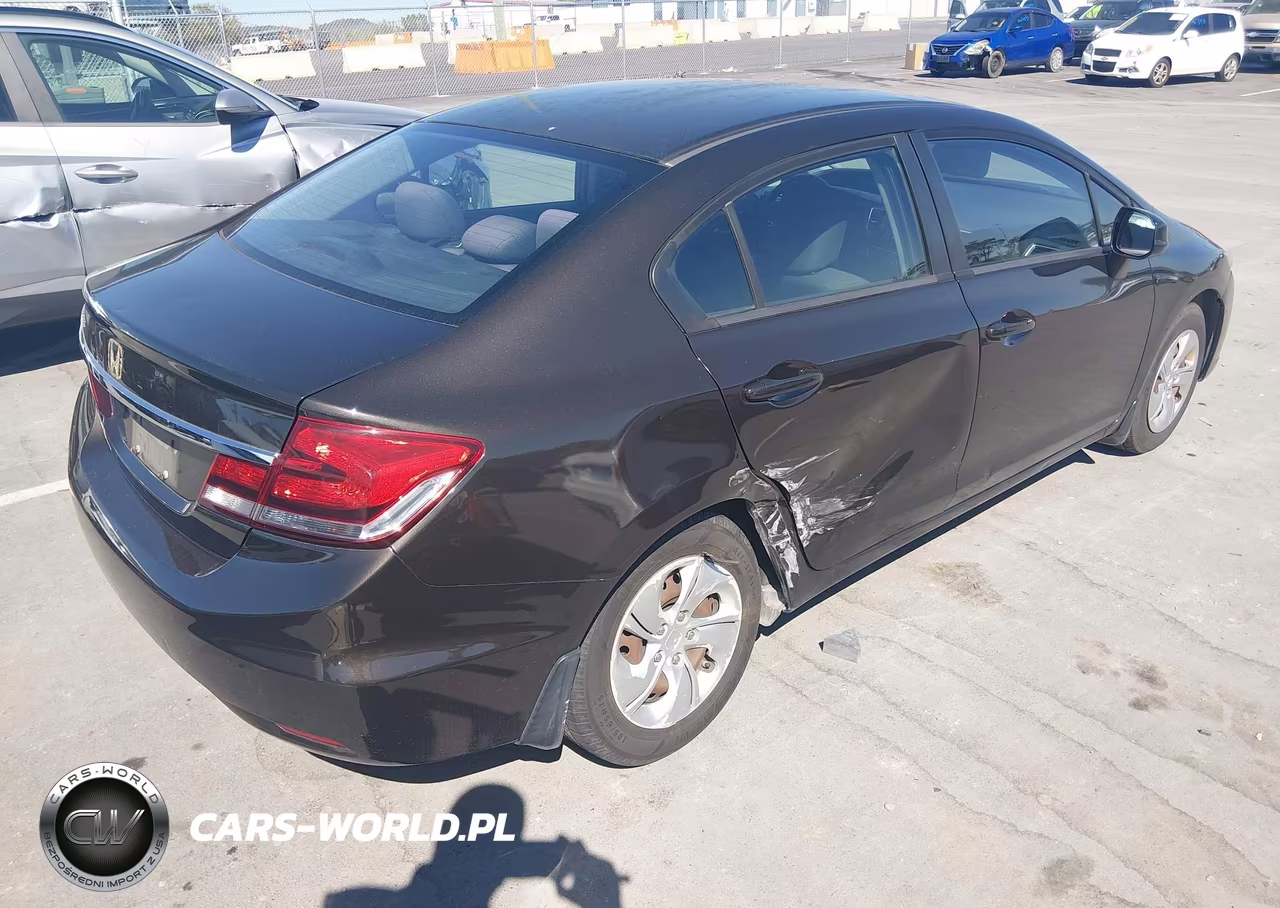 2013 Honda Civic Sdn Lx VIN:2HGFB2F55DH593568 - 4
