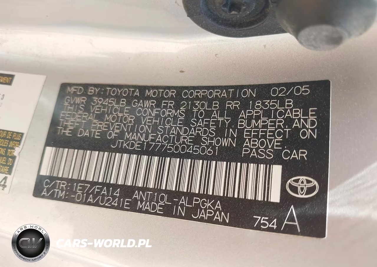 2005 Scion Tc VIN:JTKDE177750045061 - 9