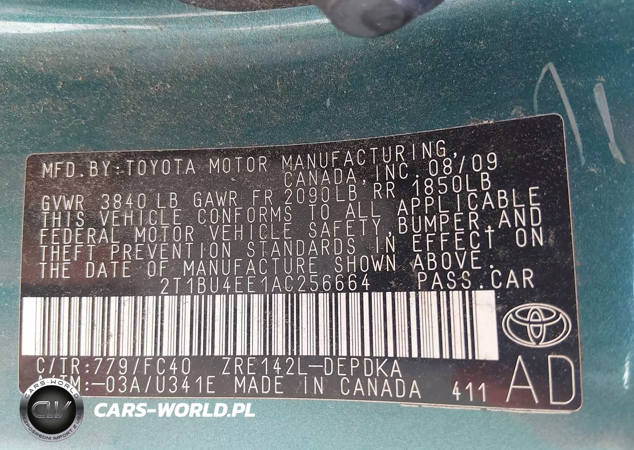 2010 Toyota Corolla Le VIN:2T1BU4EE1AC256664 - 9