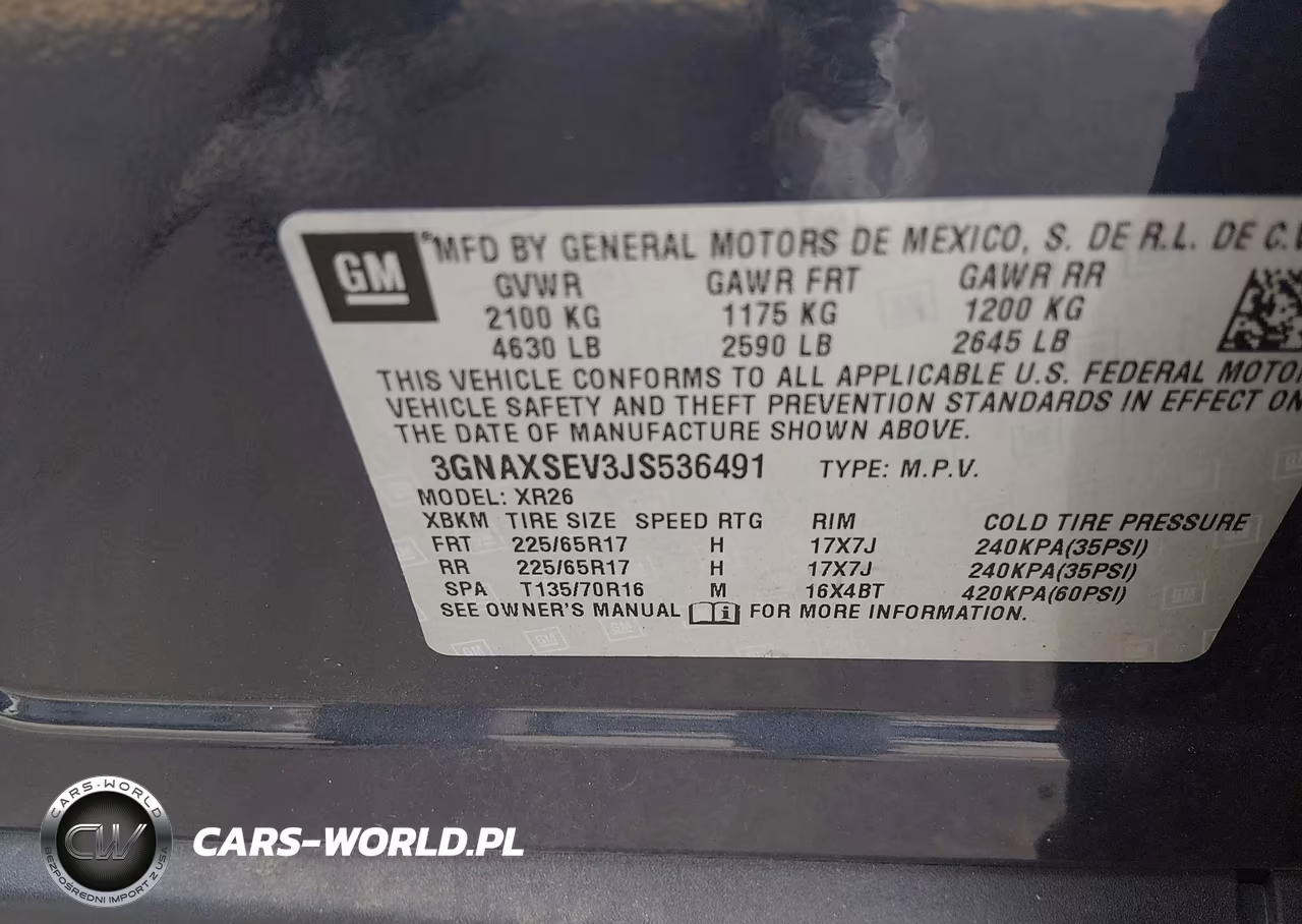 2018 Chevrolet Equinox Lt VIN:3GNAXSEV3JS536491 - 9