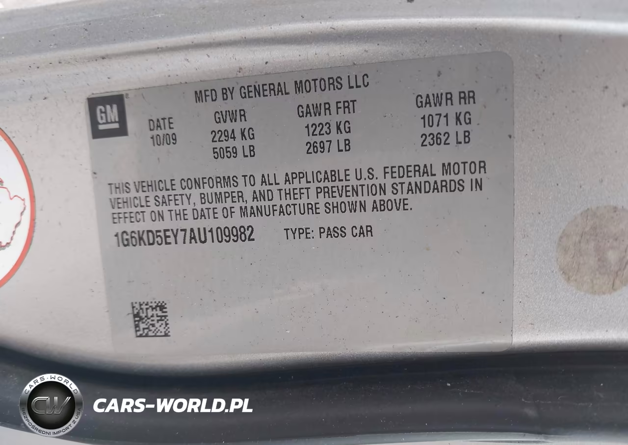 2010 Cadillac Dts Luxury Collection VIN:1G6KD5EY7AU109982 - 9