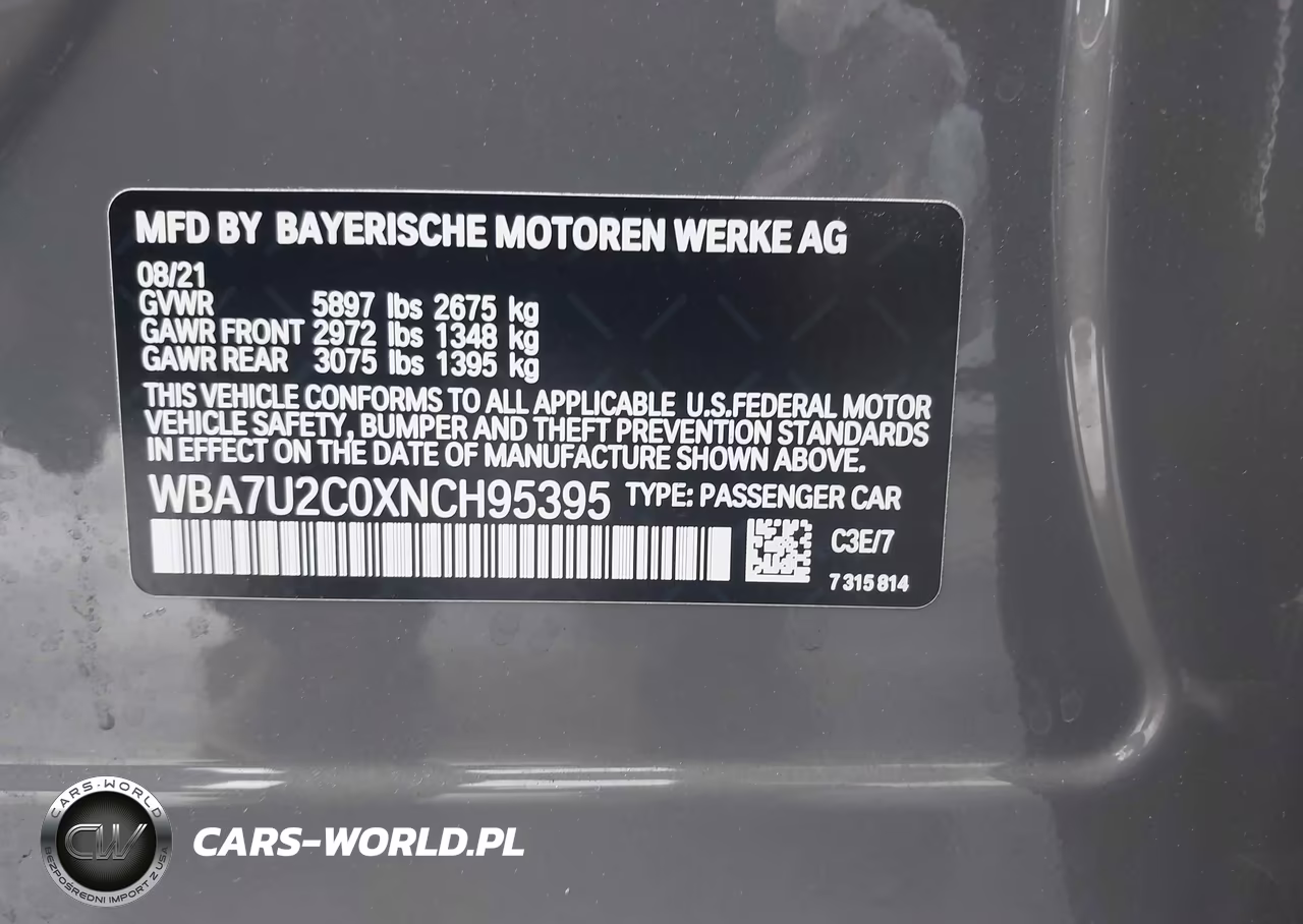 2022 BMW 750 I xDrive VIN:WBA7U2C0XNCH95395 - 9