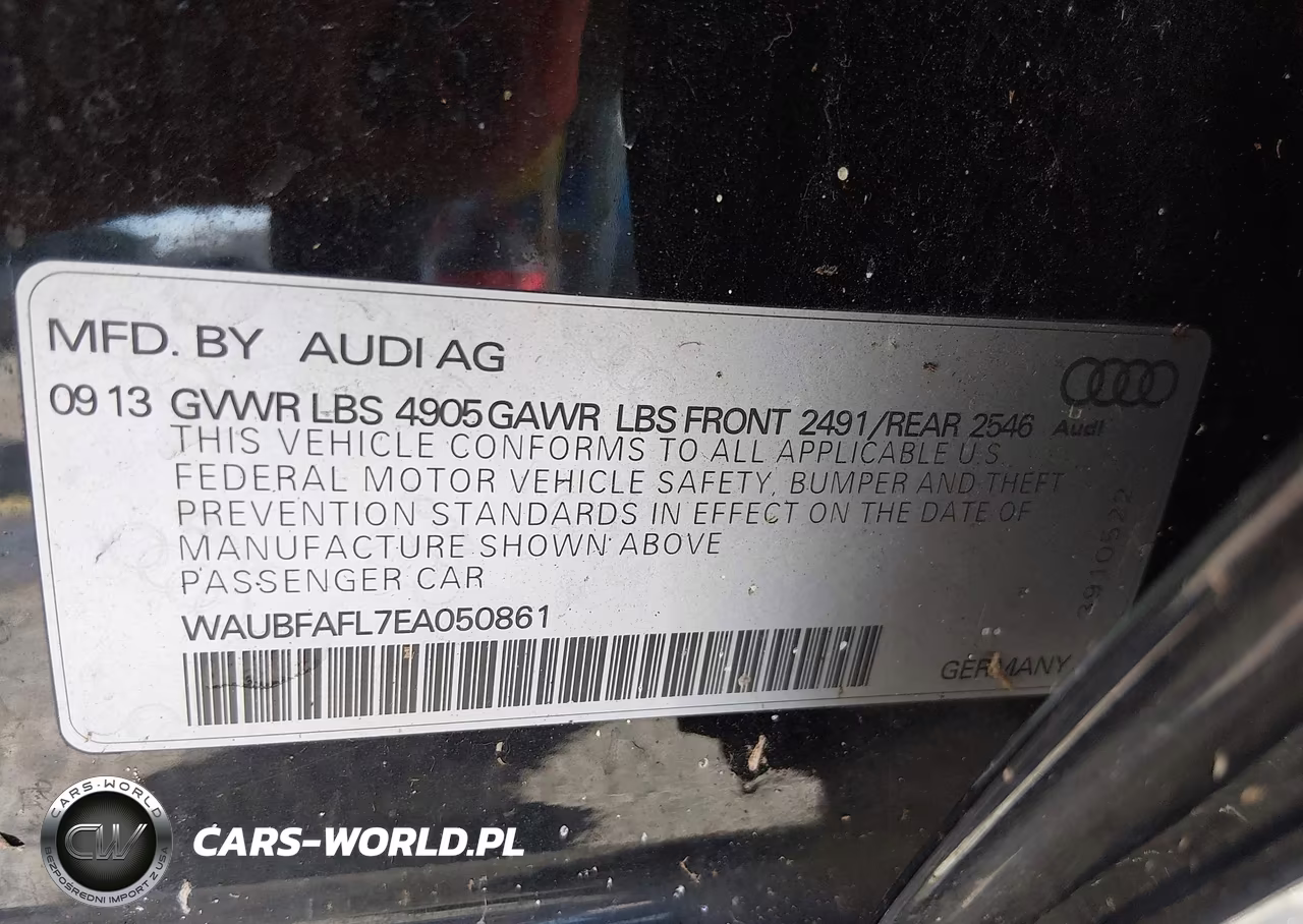 2014 Audi A4 2.0T Premium VIN:WAUBFAFL7EA050861 - 9