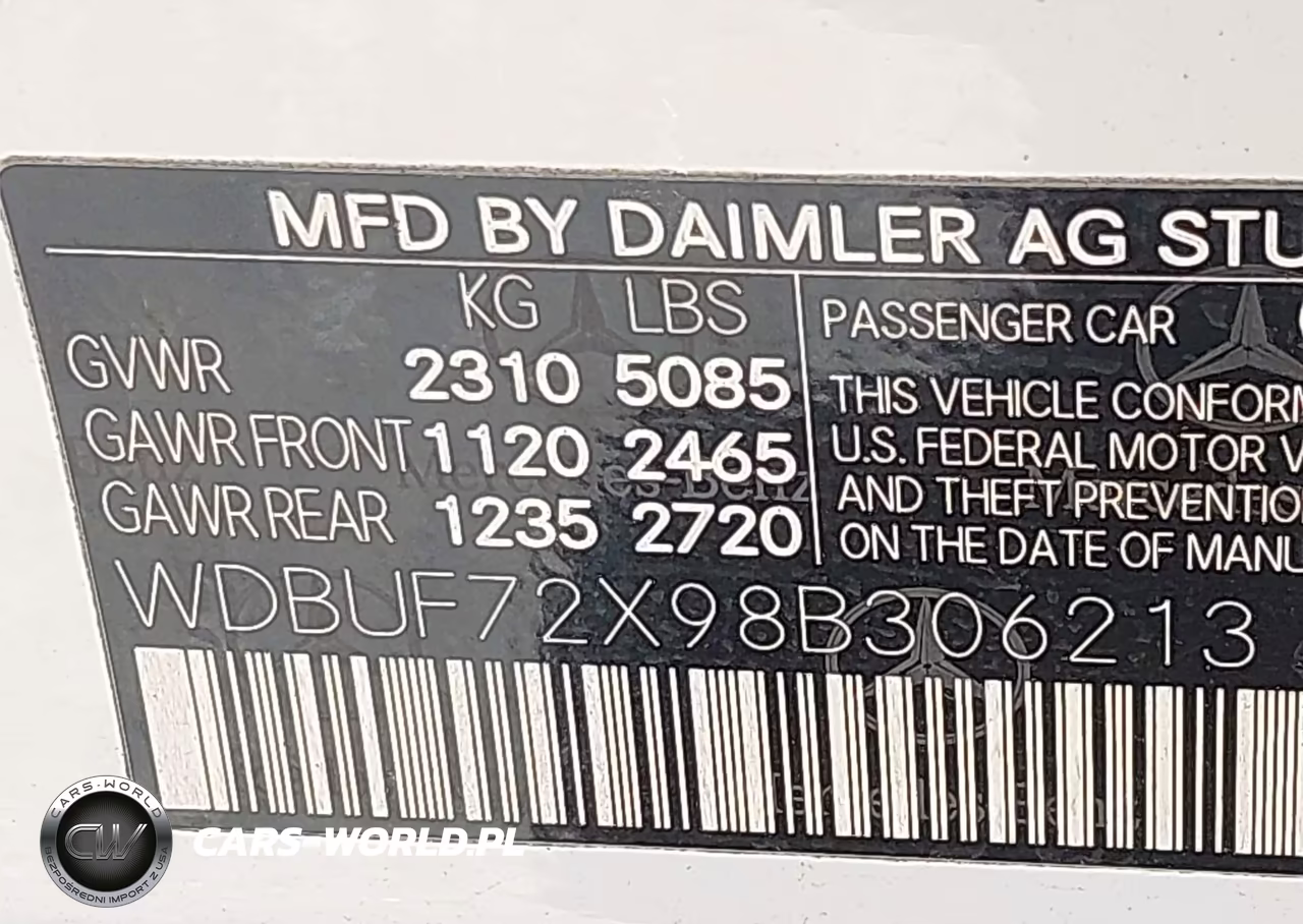 2008 Mercedes-Benz E 550 VIN:WDBUF72X98B306213 - 9