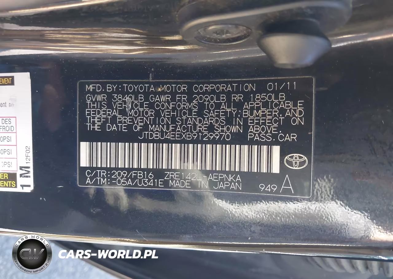 2011 Toyota Corolla Le VIN:JTDBU4EEXB9129970 - 9