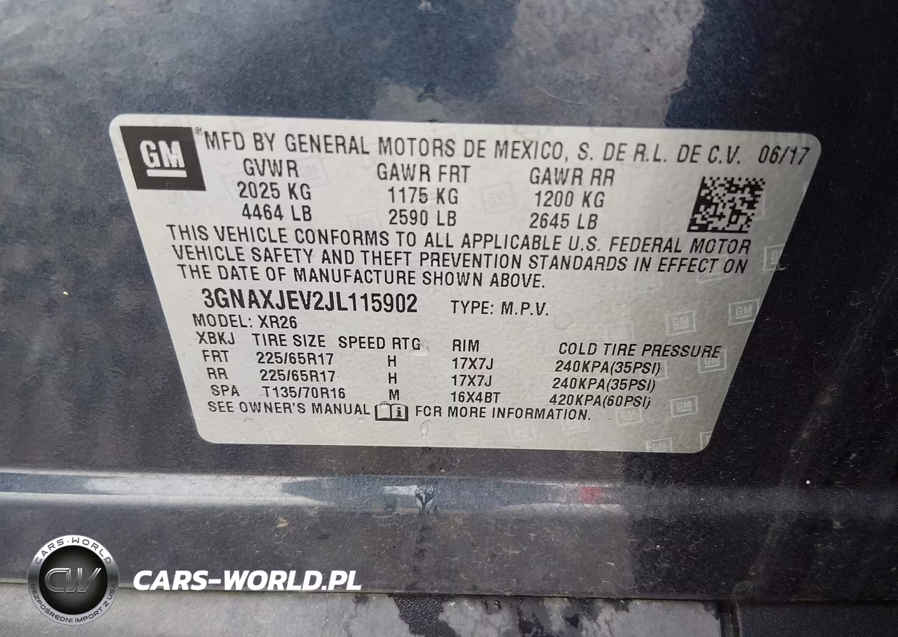 2018 Chevrolet Equinox Lt VIN:3GNAXJEV2JL115902 - 9