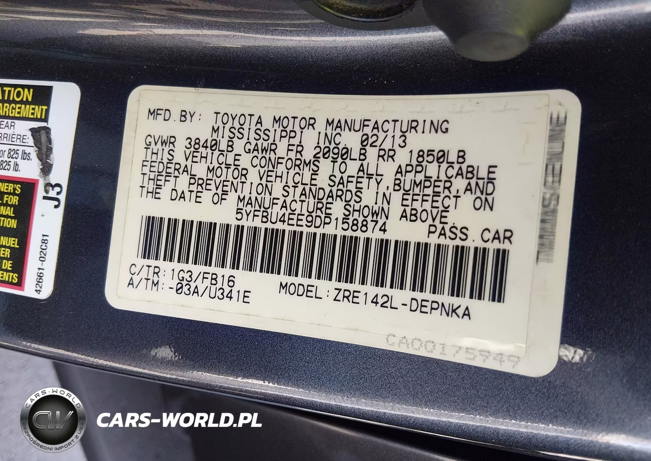 2013 Toyota Corolla Le VIN:5YFBU4EE9DP158874 - 9