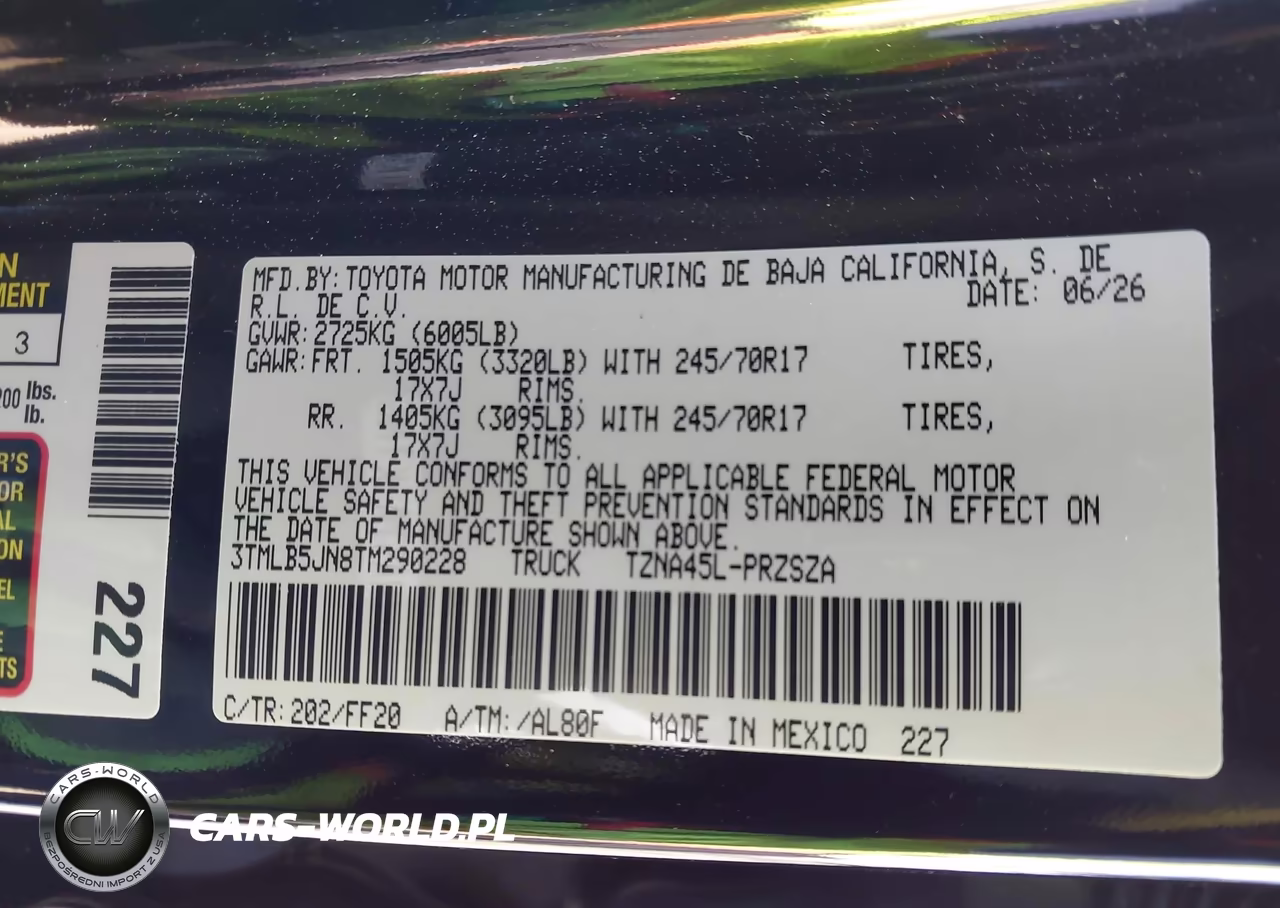 2026 Toyota Tacoma Sr5 VIN:3TMLB5JN8TM290228 - 9