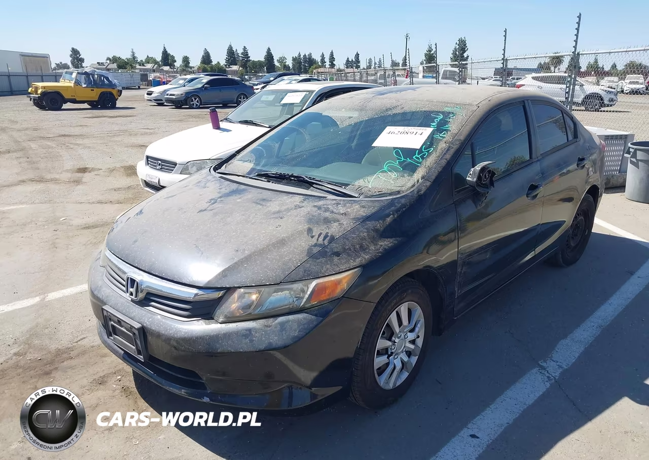 2012 Honda Civic Lx VIN:2HGFB2F53CH587282 - 2