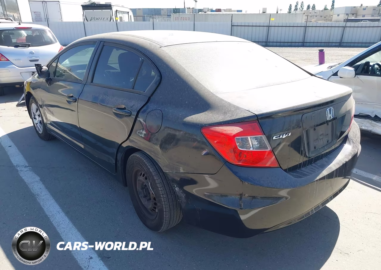2012 Honda Civic Lx VIN:2HGFB2F53CH587282 - 3