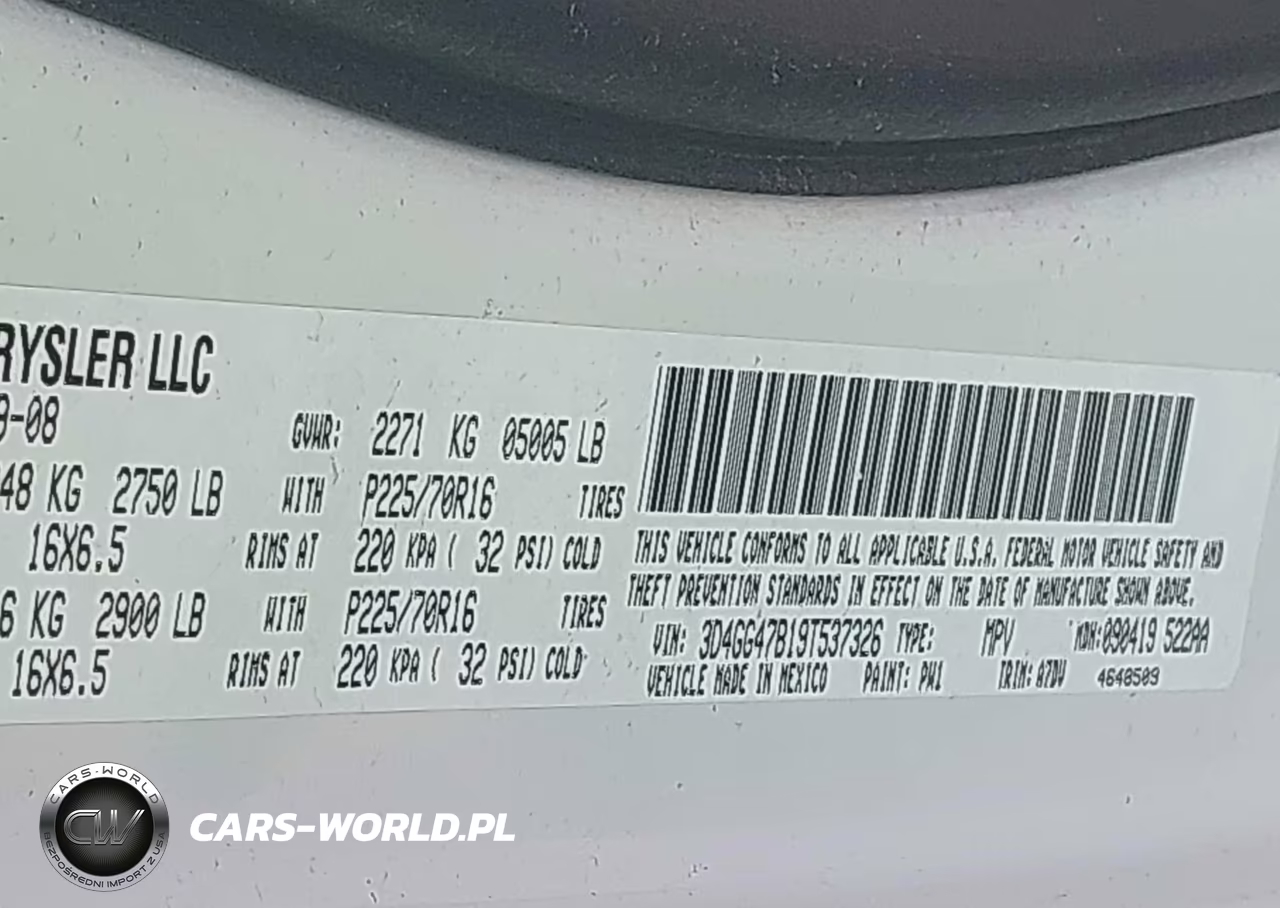 2009 Dodge Journey Se VIN:3D4GG47B19T537326 - 9