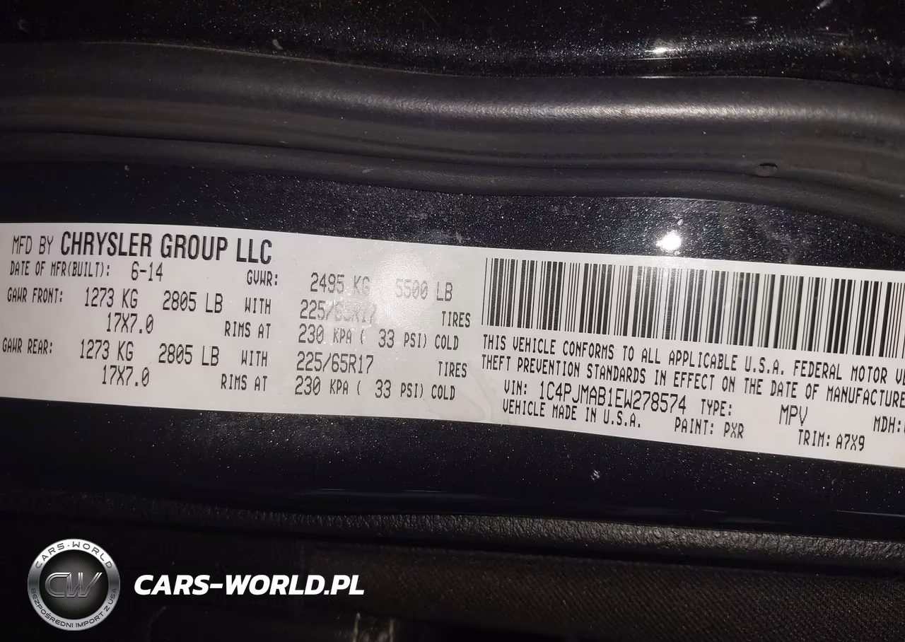 2014 Jeep Cherokee Sport VIN:1C4PJMAB1EW278574 - 9