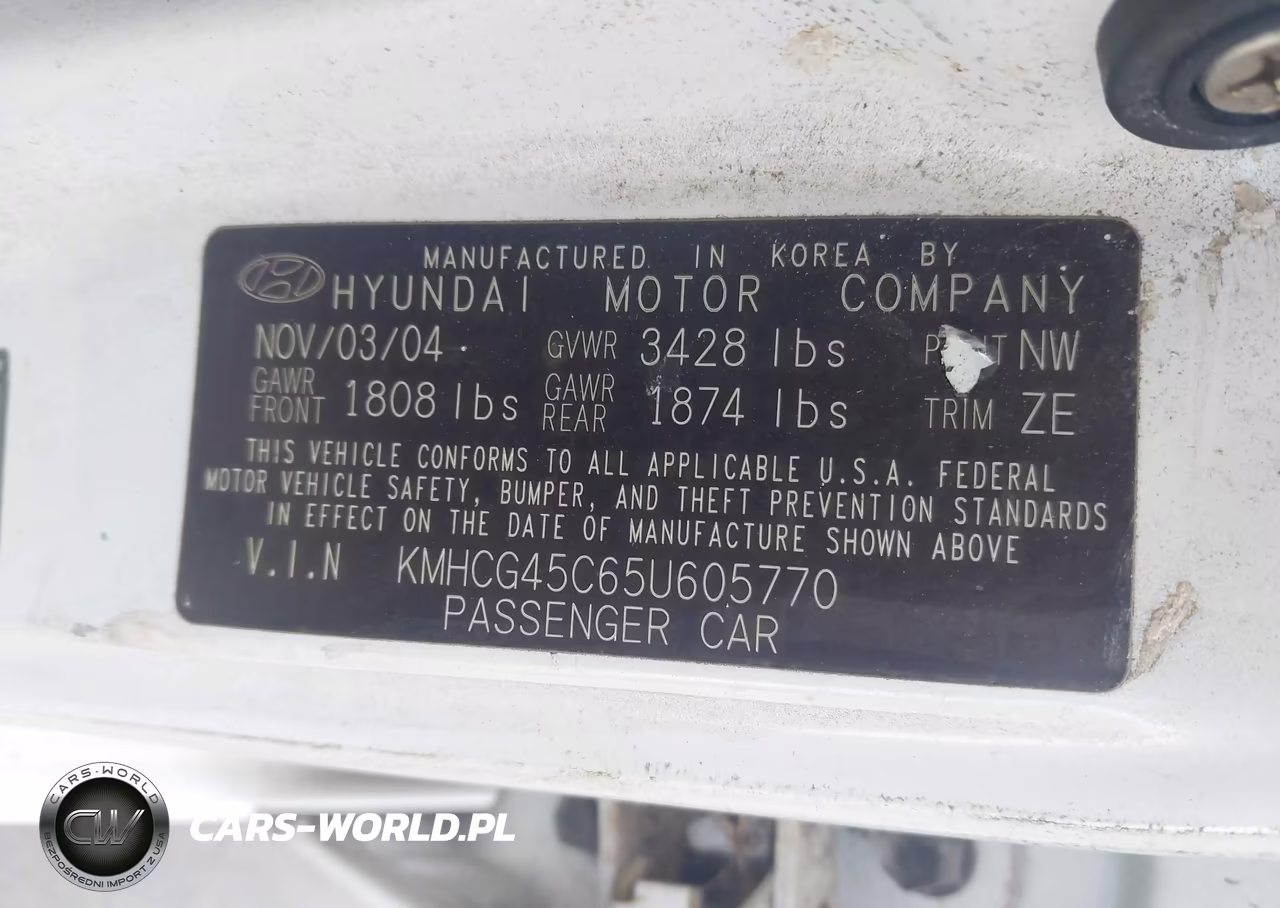 2005 Hyundai Accent Gls VIN:KMHCG45C65U605770 - 9