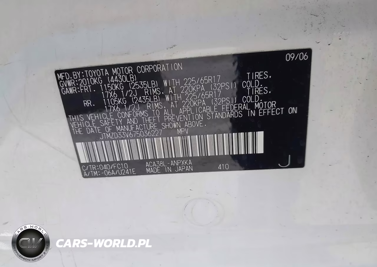 2007 Toyota Rav4 VIN:JTMZD33V675036227 - 9