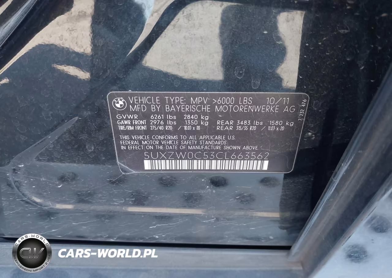 2012 BMW X5 35D VIN:5UXZW0C53CL663562 - 9