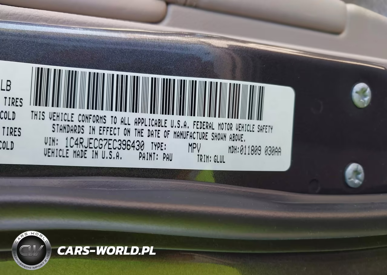 2014 Jeep Grand Cherokee Overland VIN:1C4RJECG7EC396430 - 9