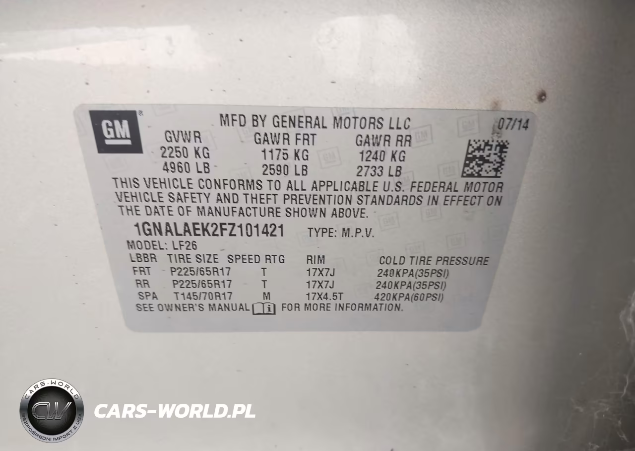2015 Chevrolet Equinox Ls VIN:1GNALAEK2FZ101421 - 9