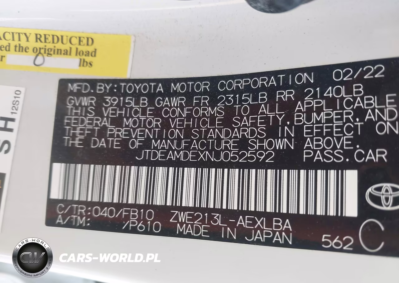 2022 Toyota Corolla Hybrid Le VIN:JTDEAMDEXNJ052592 - 9