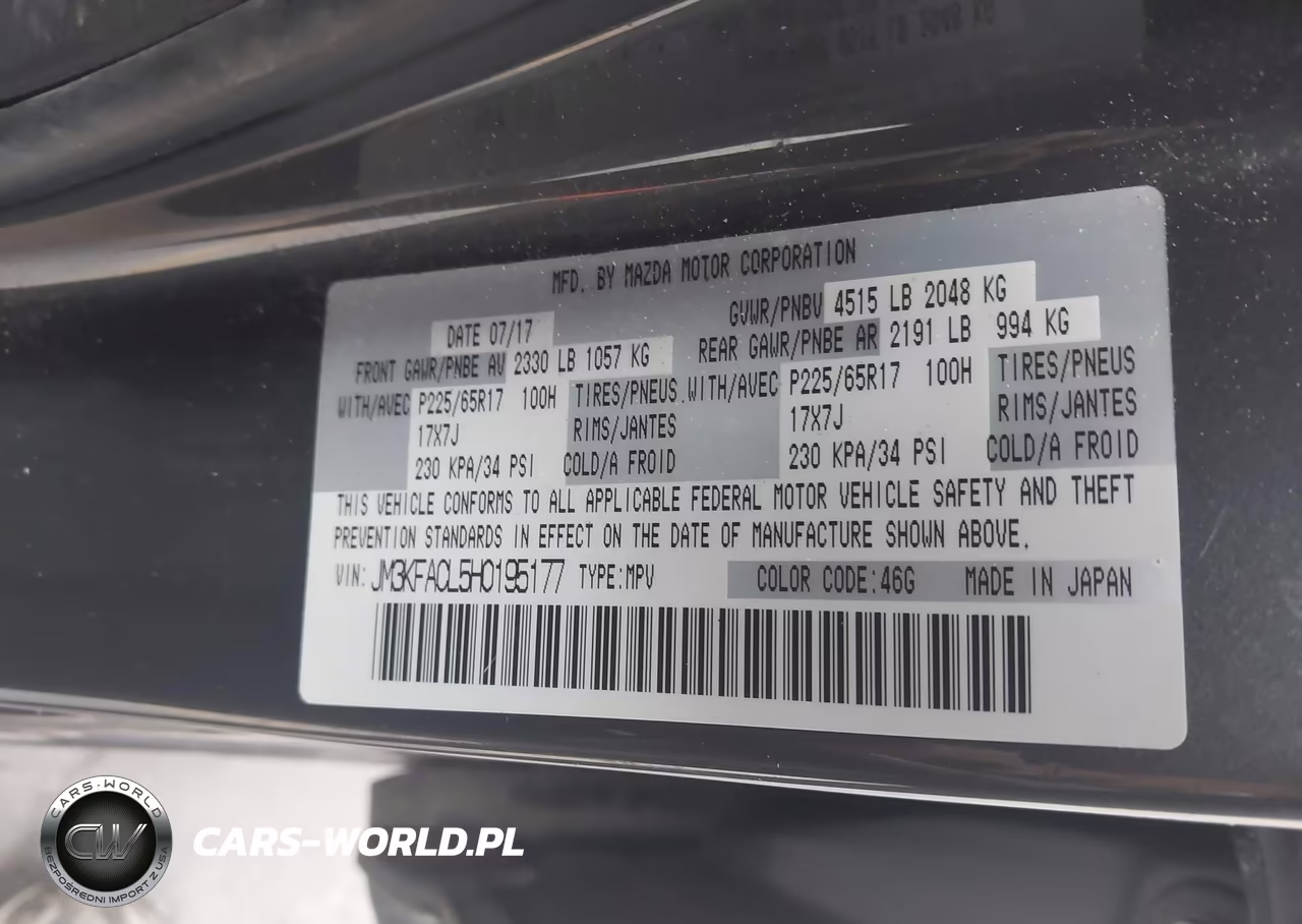2017 Mazda Cx-5 Touring VIN:JM3KFACL5H0195177 - 9