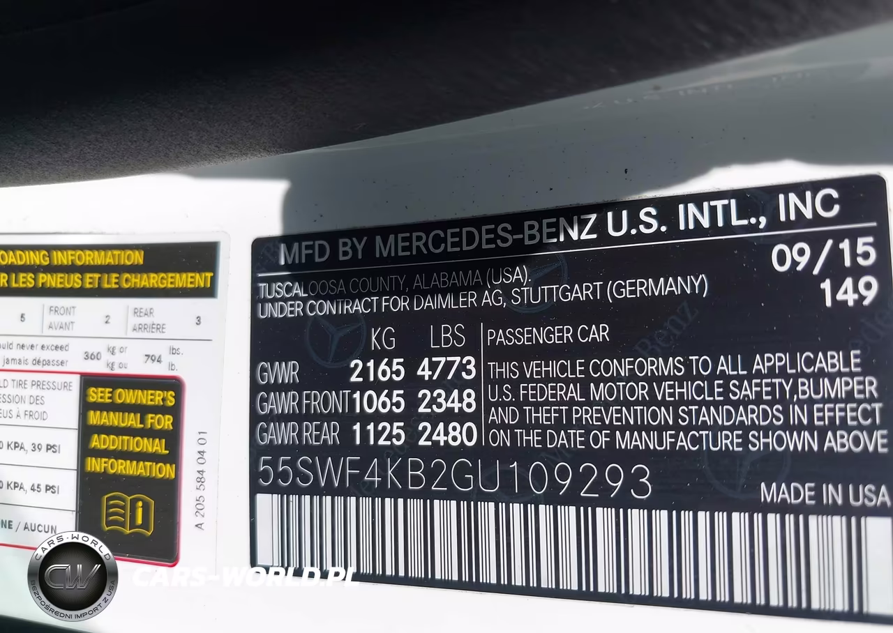 2016 Mercedes-Benz C 300 4Matic VIN:55SWF4KB2GU109293 - 9