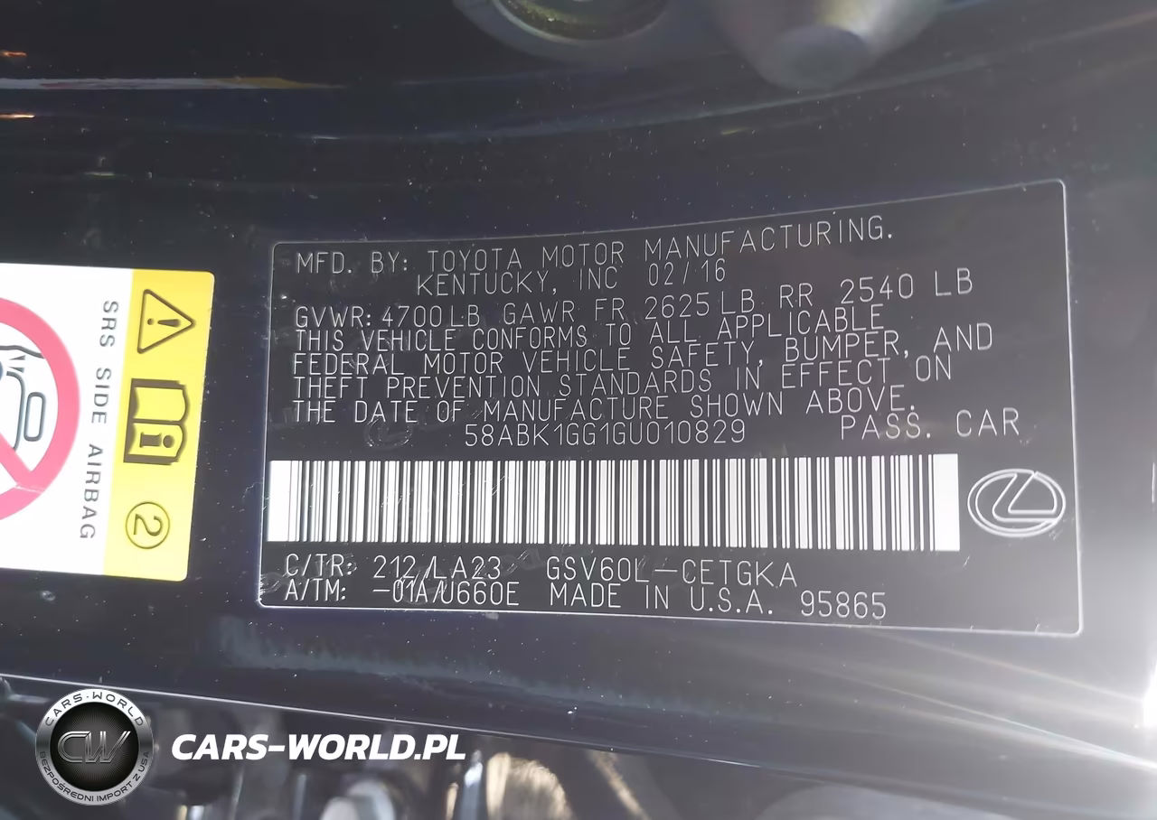 2016 Lexus Es 350 VIN:58ABK1GG1GU010829 - 9