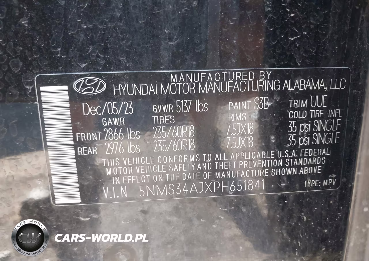 2023 Hyundai Santa Fe Sel VIN:5NMS34AJXPH651841 - 9