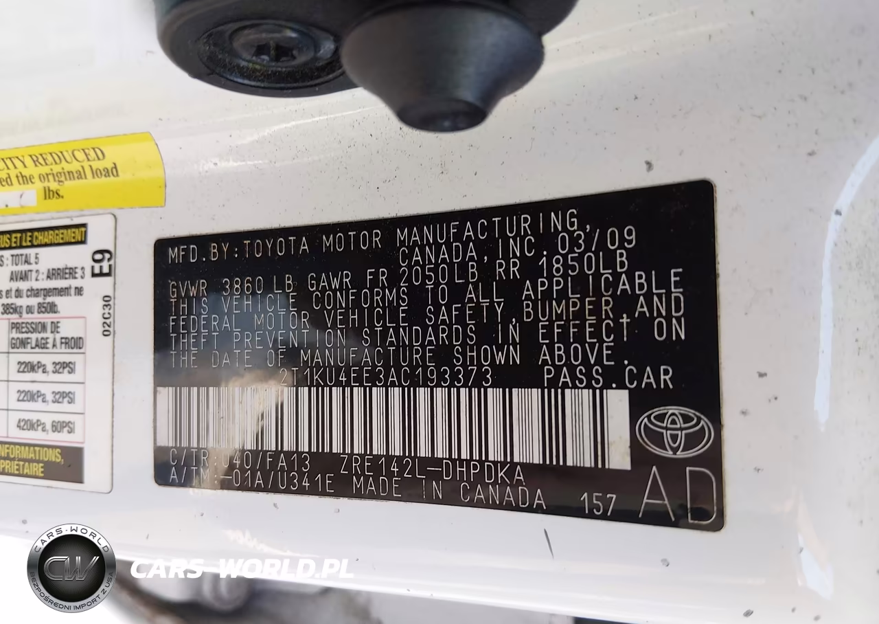2010 Toyota Matrix VIN:2T1KU4EE3AC193373 - 9
