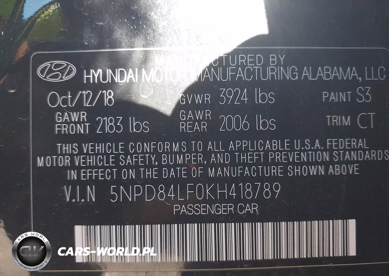 2019 Hyundai Elantra Value Edition VIN:5NPD84LF0KH418789 - 9