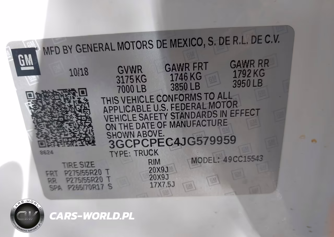 2018 Chevrolet Silverado 1500 Custom VIN:3GCPCPEC4JG579959 - 9