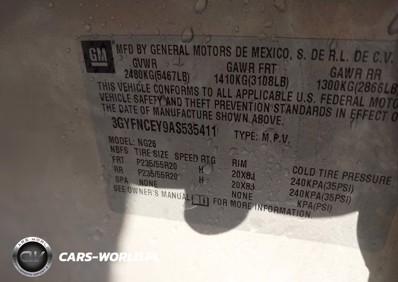 2010 Cadillac Srx Premium Collection VIN:3GYFNCEY9AS535411 - 9