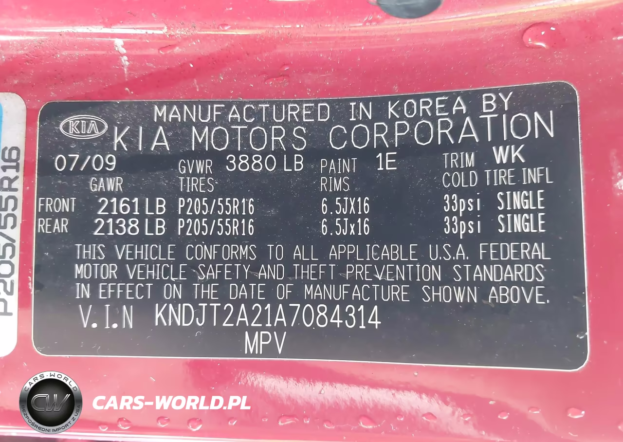 2010 Kia Soul + VIN:KNDJT2A21A7084314 - 9