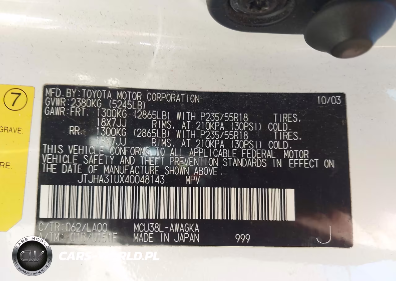 2004 Lexus Rx 330 VIN:JTJHA31UX40048143 - 9