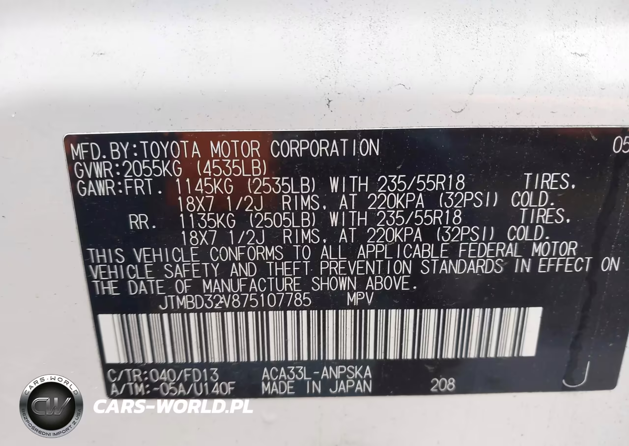 2007 Toyota Rav4 Sport VIN:JTMBD32V875107785 - 9