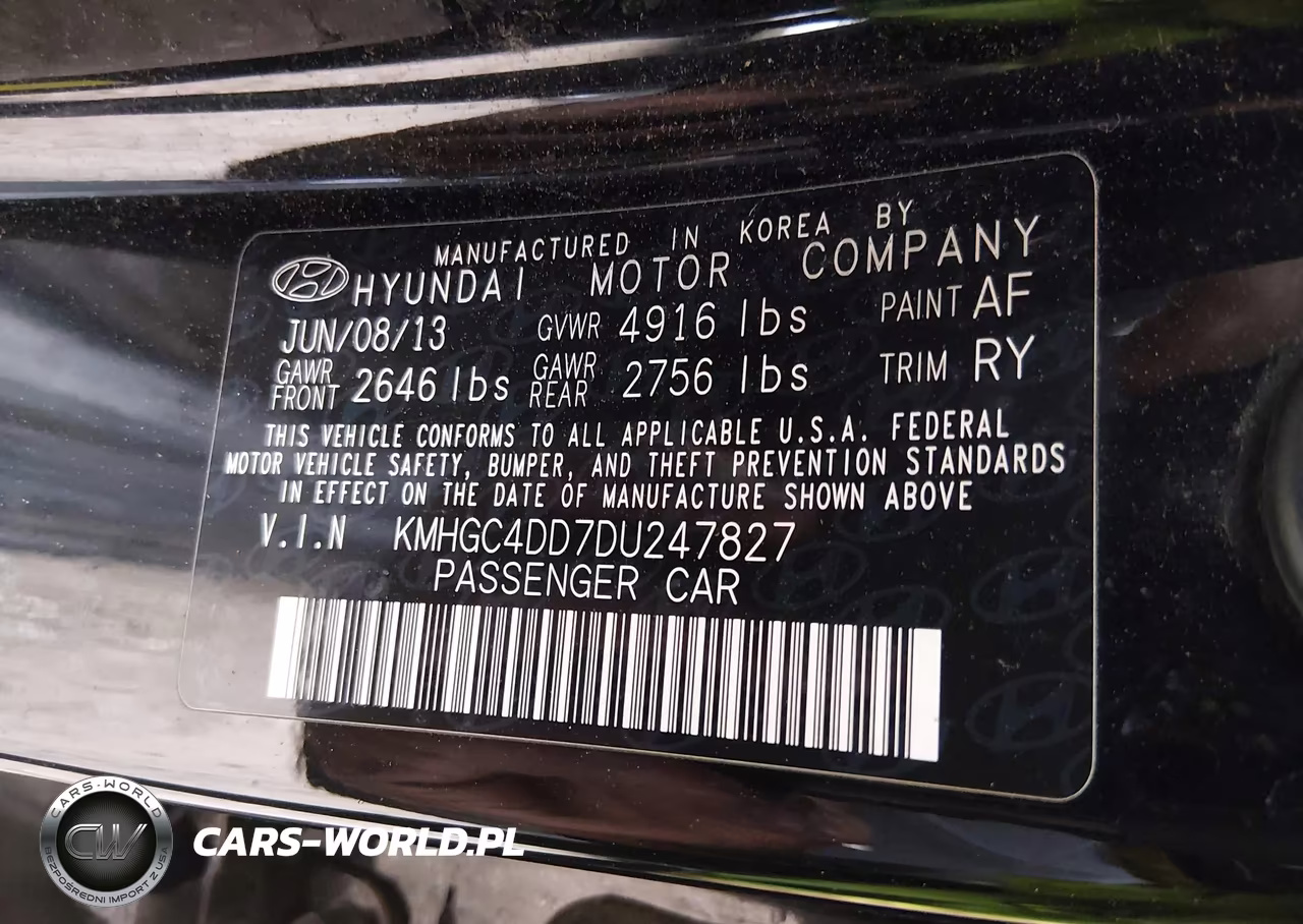 2013 Hyundai Genesis 3.8 VIN:KMHGC4DD7DU247827 - 9