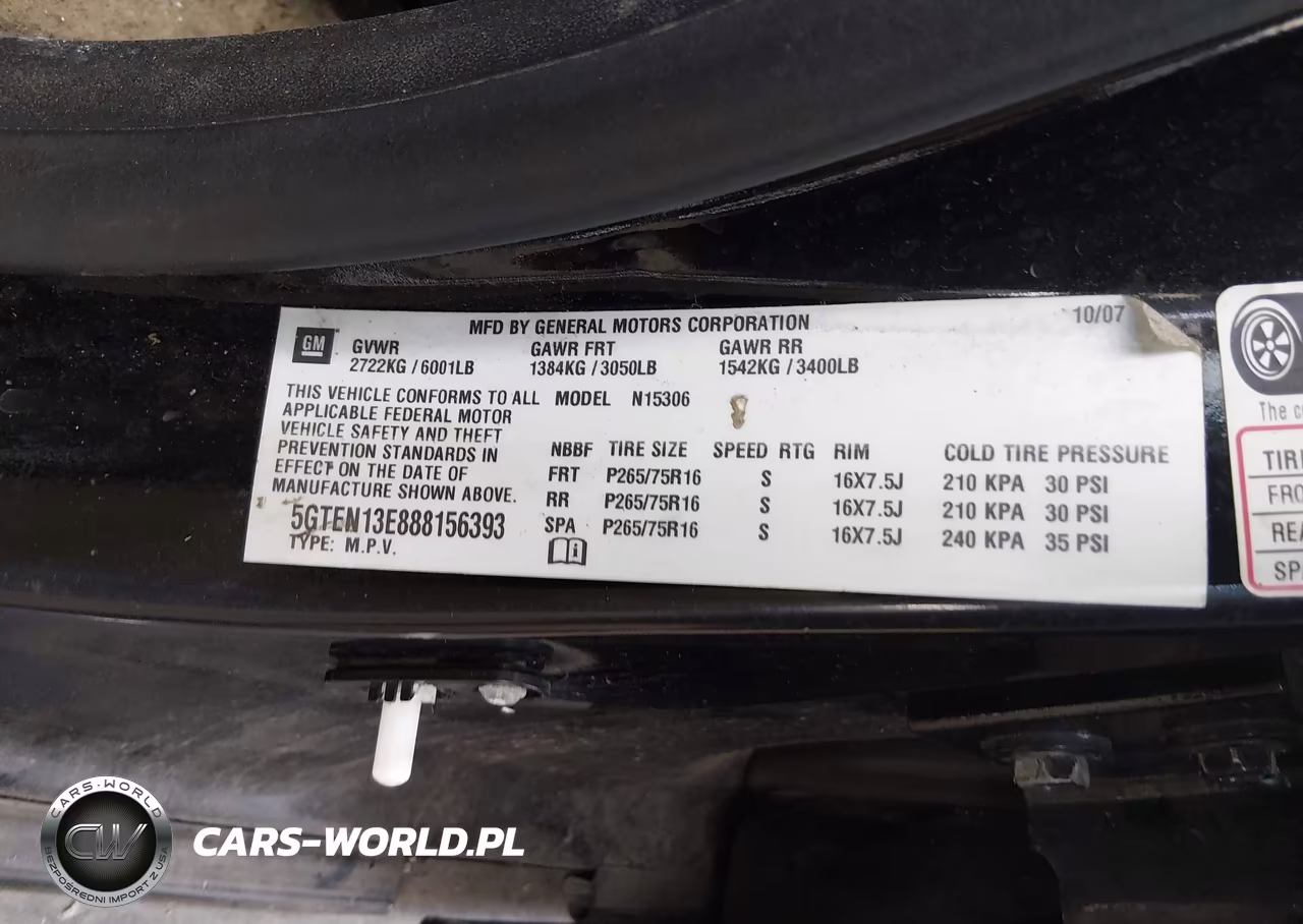 2008 Hummer H3 Suv VIN:5GTEN13E888156393 - 9