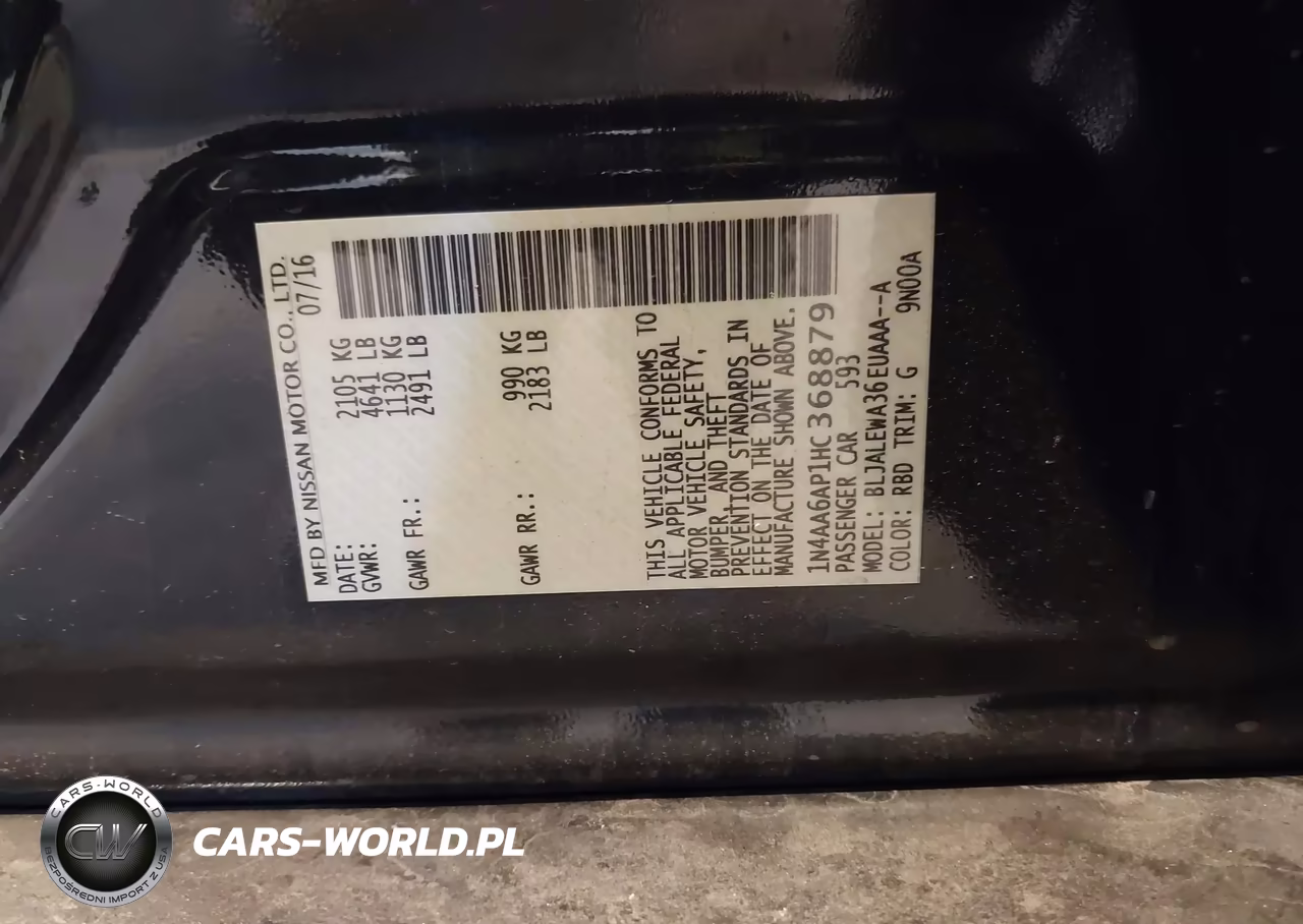 2017 Nissan Maxima 3.5 Sl VIN:1N4AA6AP1HC368879 - 9