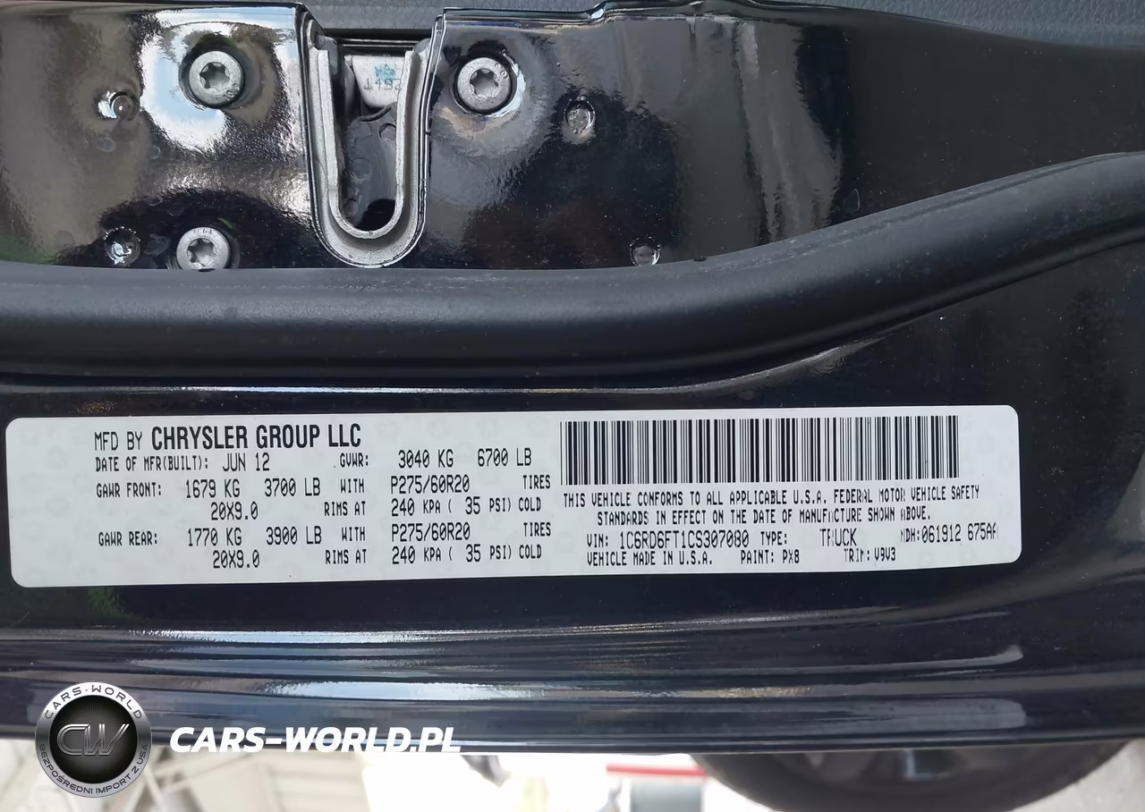 2012 Ram 1500 Express VIN:1C6RD6FT1CS307080 - 9