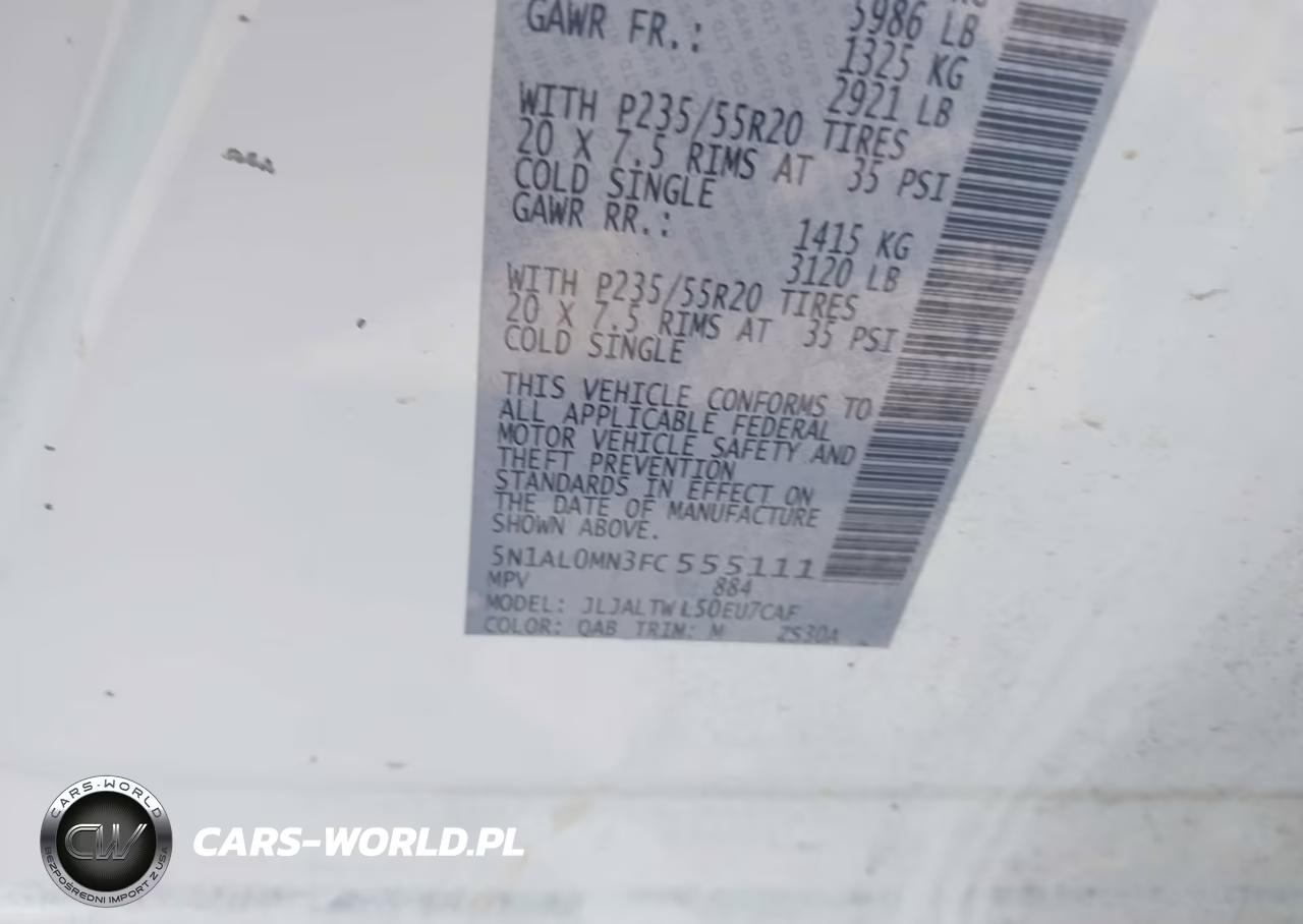 2015 Infiniti Qx60 VIN:5N1AL0MN3FC555111 - 8