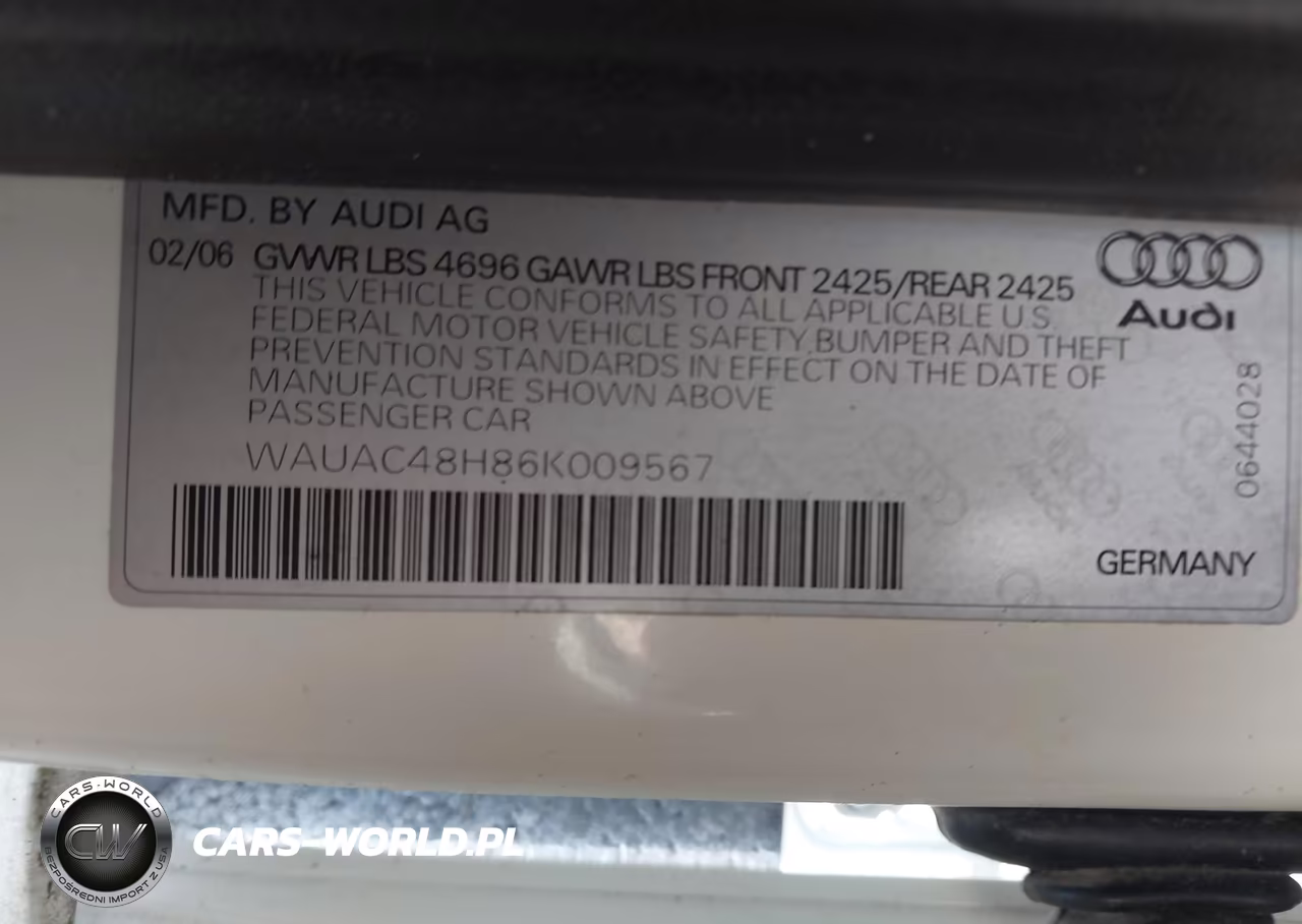 2006 Audi A4 1.8T VIN:WAUAC48H86K009567 - 9