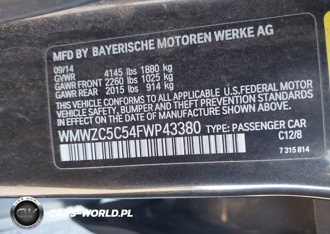 2015 Mini Cooper Countryman S VIN:WMWZC5C54FWP43380 - 9