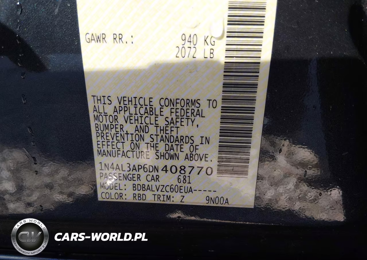 2013 Nissan Altima 2.5 Sl VIN:1N4AL3AP6DN408770 - 9