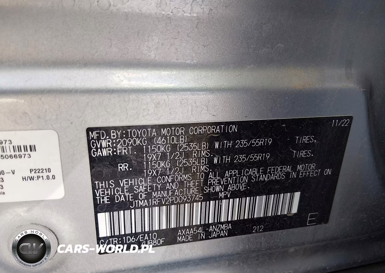 2023 Toyota Rav4 Xle Premium VIN:JTMA1RFV2PD093745 - 9