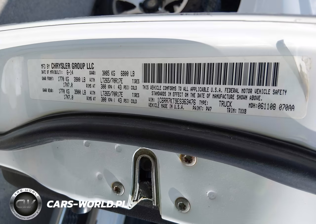 2014 Ram 1500 Tradesman VIN:1C6RR7KT9ES363476 - 9