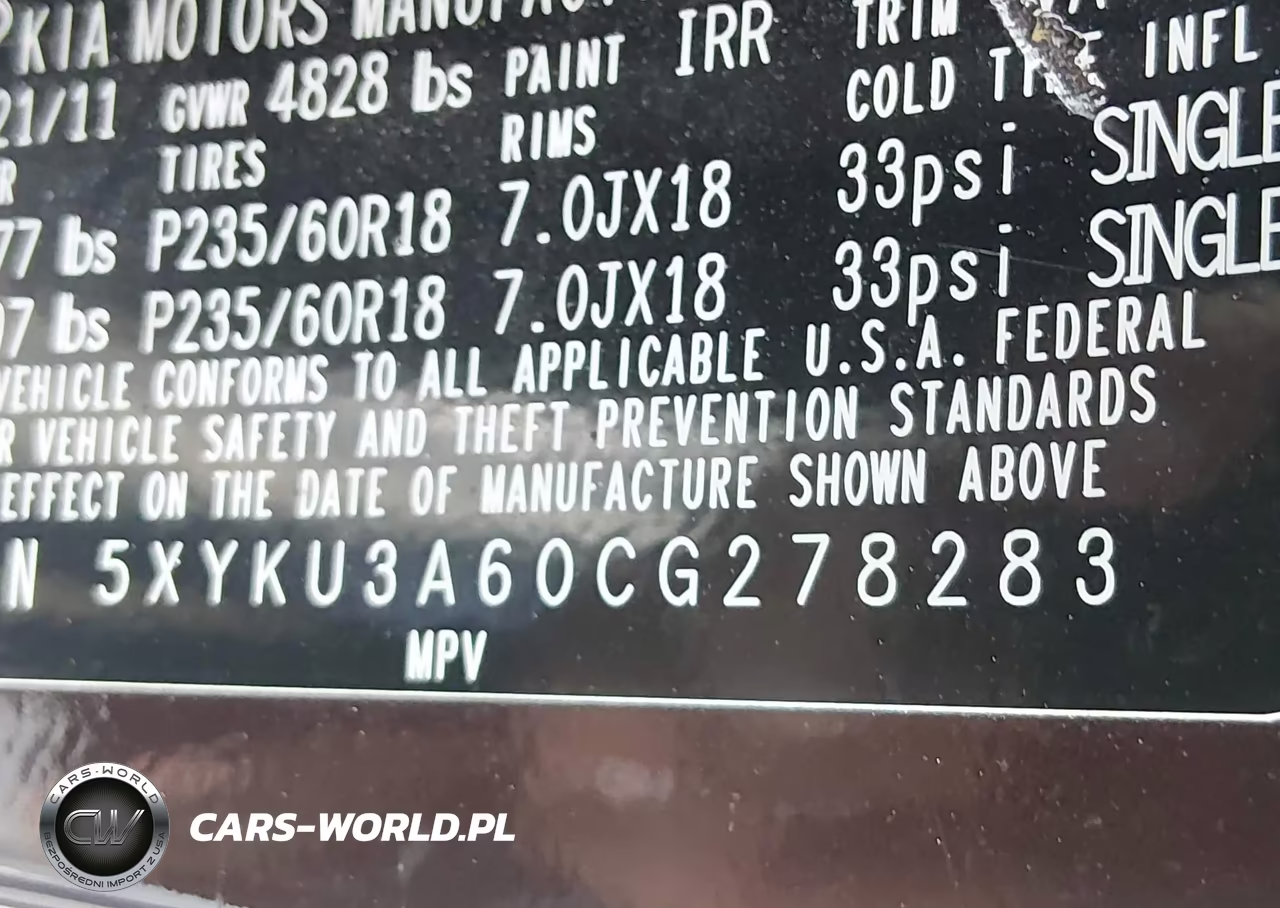 2012 Kia Sorento Ex VIN:5XYKU3A60CG278283 - 9