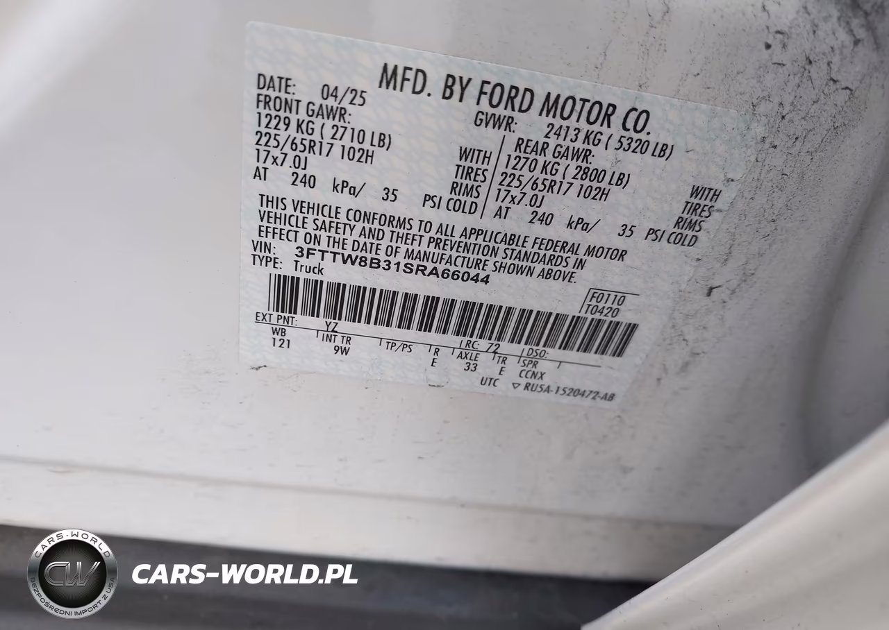 2025 Ford Maverick Xl VIN:3FTTW8B31SRA66044 - 9