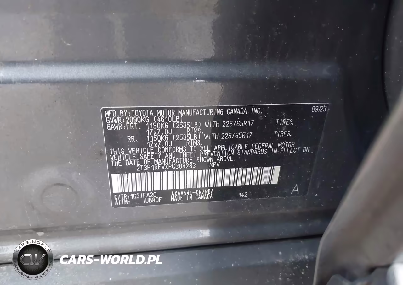2023 Toyota Rav4 Xle VIN:2T3P1RFVXPC388283 - 9