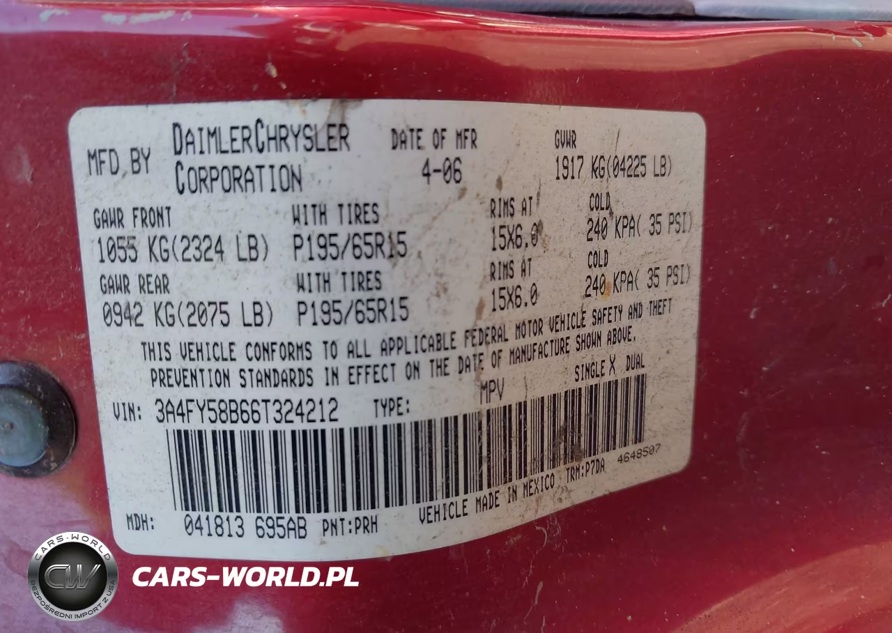 2006 Chrysler Pt Cruiser Touring VIN:3A4FY58B66T324212 - 9