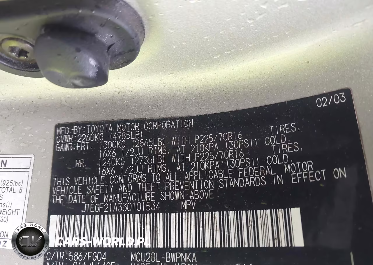 2003 Toyota Highlander V6 (A4) VIN:JTEGF21A330101534 - 9